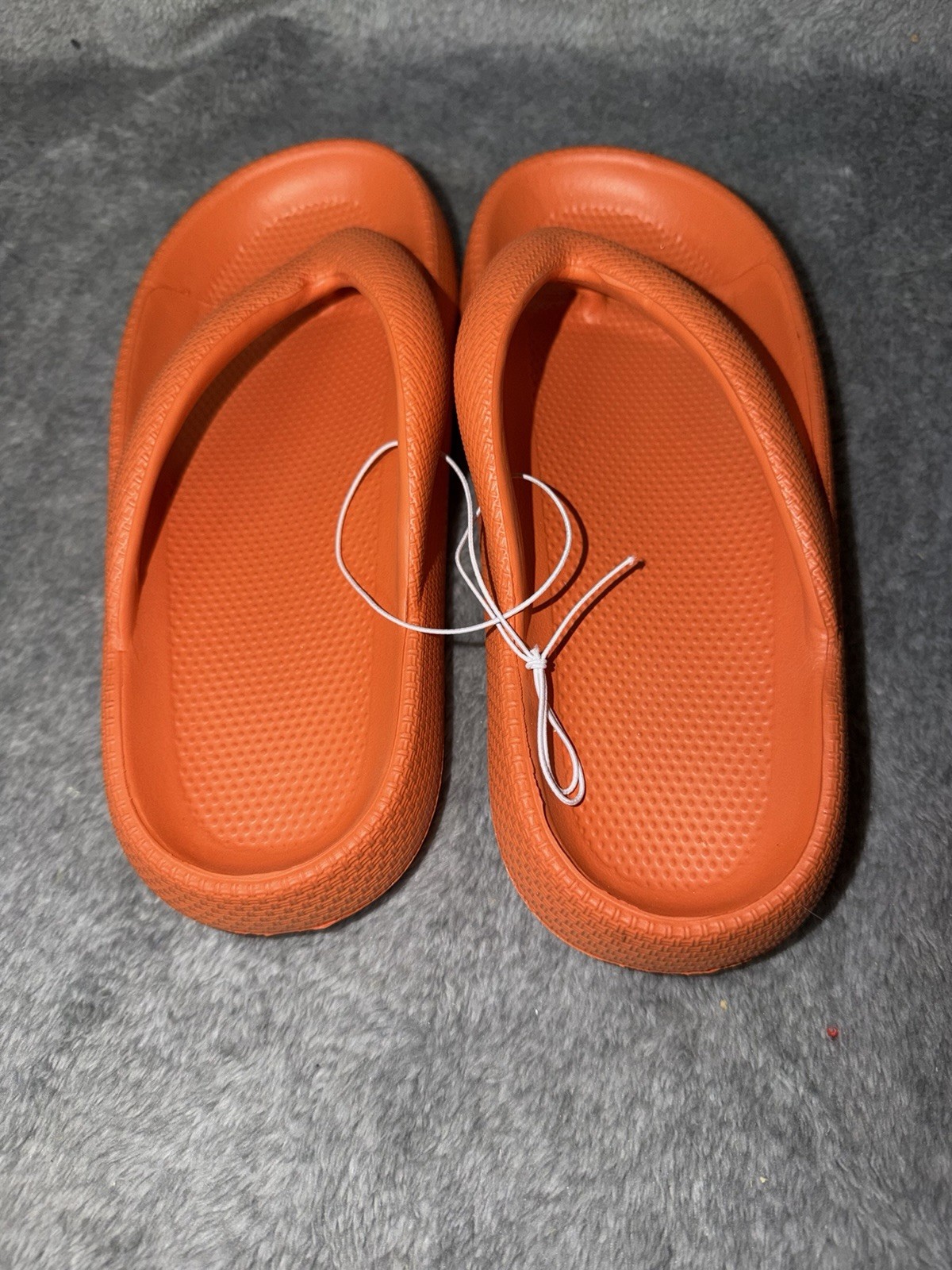Unisex Orange Flip Flops Cloud Slides Sandals ( 40-41) Women’s 8.5-9.5