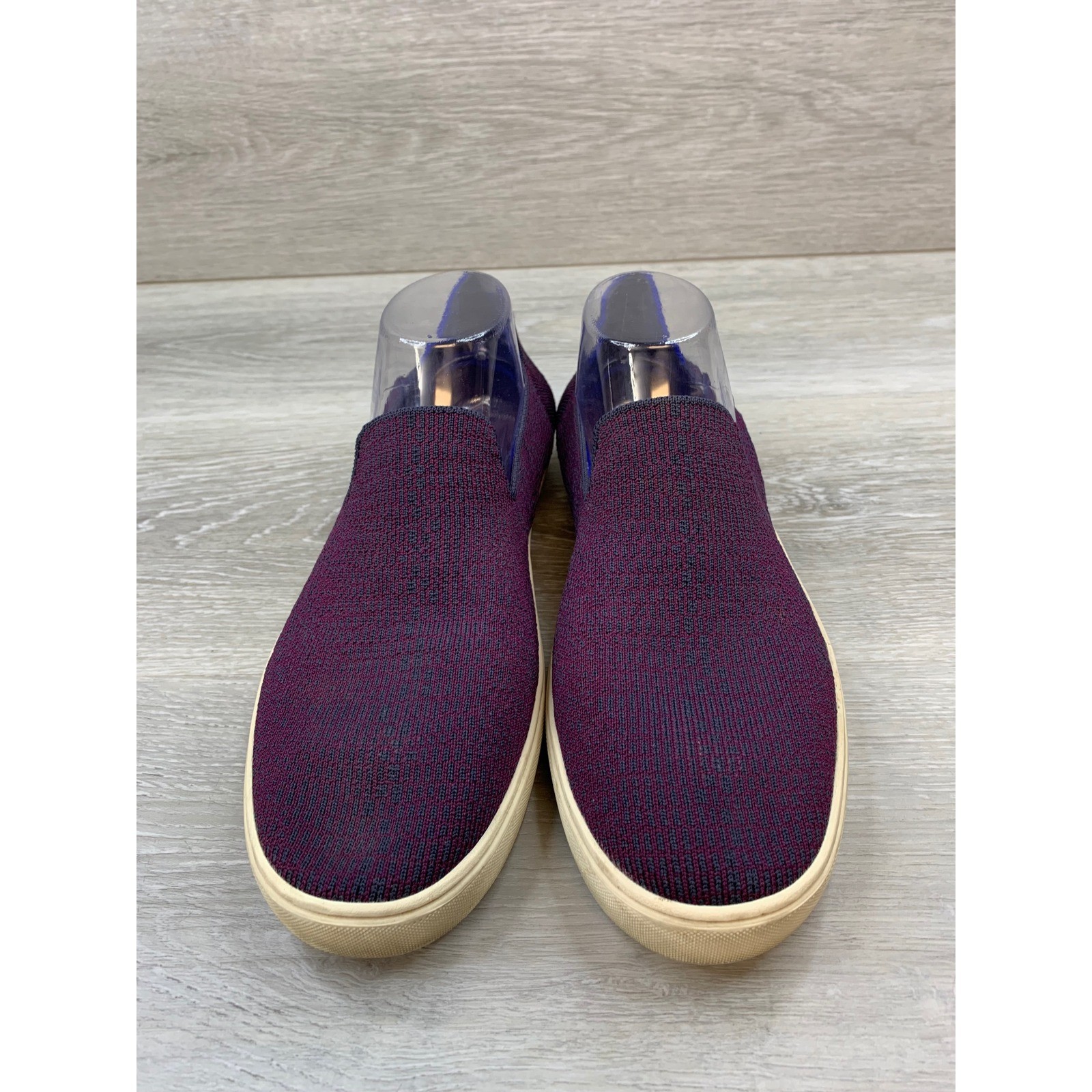 Rothys Women’s Sneakers Plum Purple 11.5 Blue Knit Slip On Casual Comfort Shoes