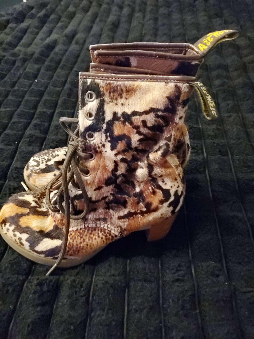 Dr Martens Darcie Pony Hair 3in Heel boots size 6US/4UK