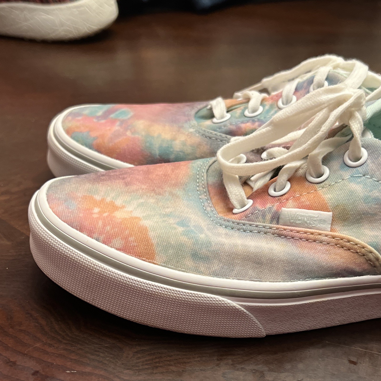 Vans Tie Dye Canvas Lace-Up Womens Skate Shoes Rubber Sole Womens US Size 6.5