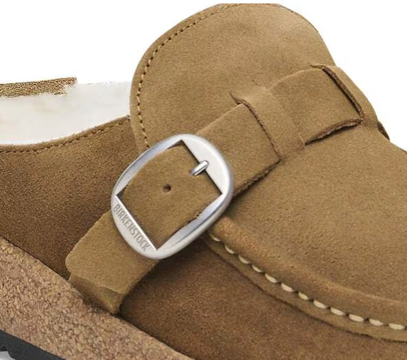 BIRKENSTOCK Buckley Shearling Clog Women’s Size US 8 / EU 39 Tea NEW – 1018127