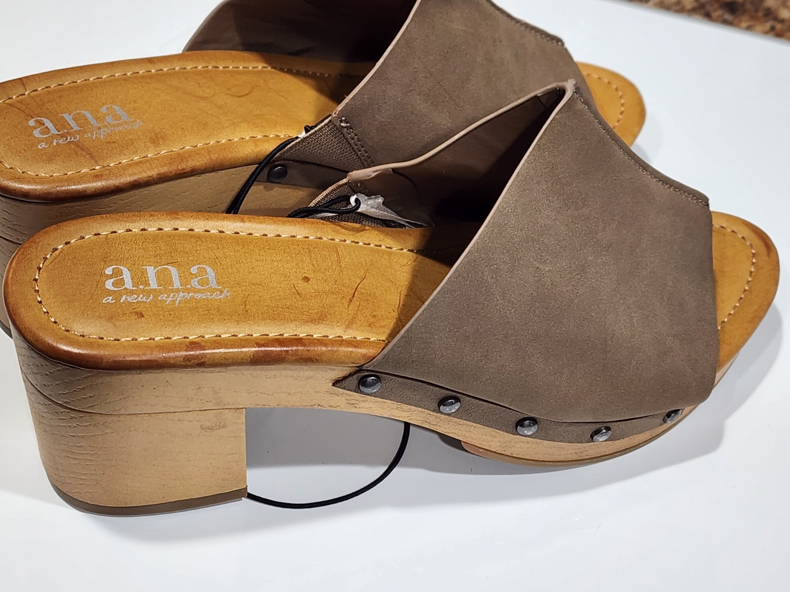 Ana Elissa Cognac Clog Sandals Shoes Women’s Size 9.5 M *check Description*