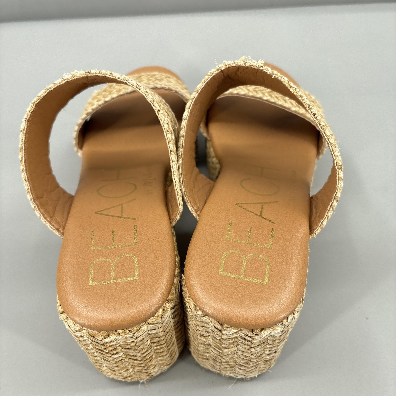 Beach By Matisse Sandals Shoes Womens Size 9 Beige Ocean Ave Platform Slide