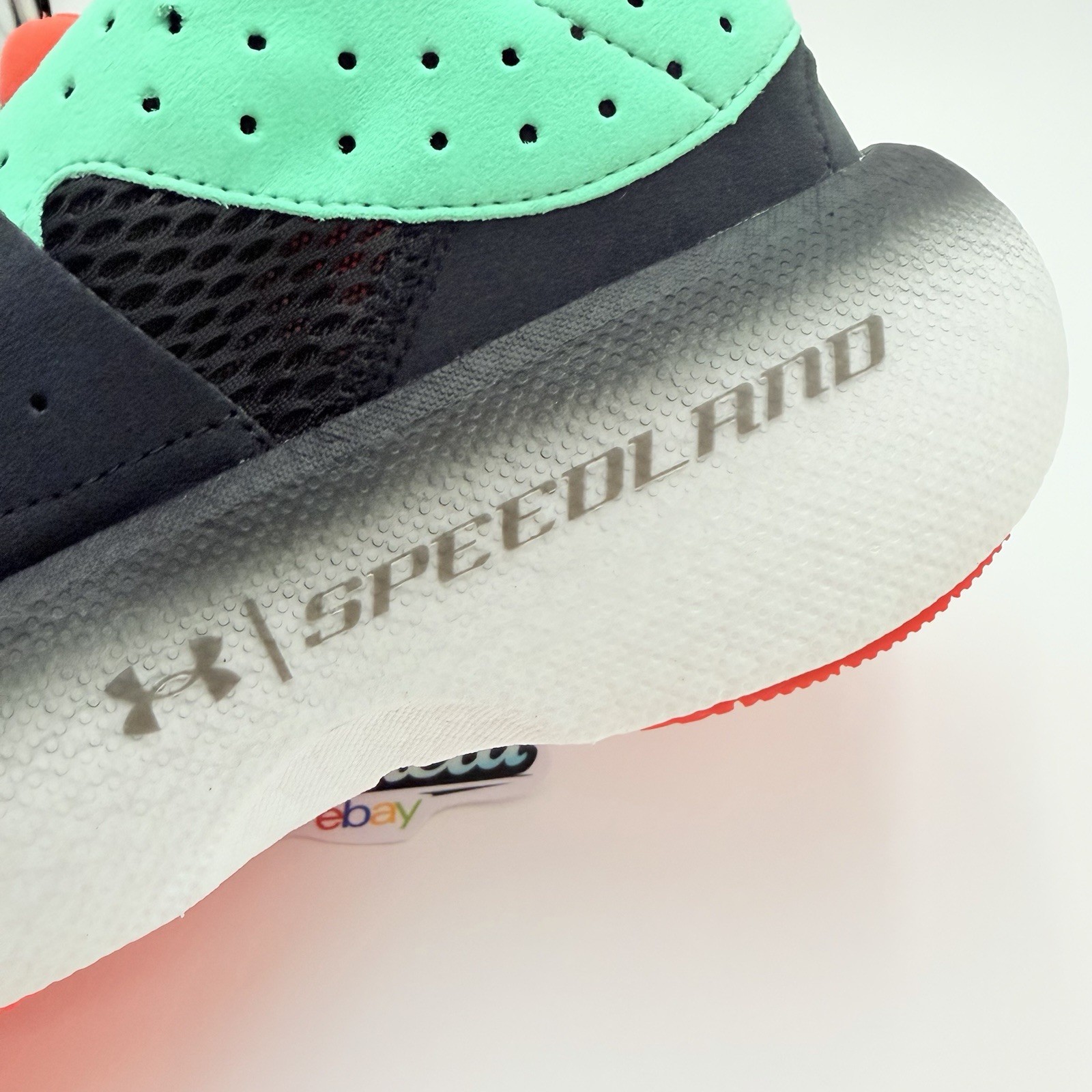 Under Armour Speedland x HOVR Infinite Mega Black Comet Green Women 8.5 Men 7