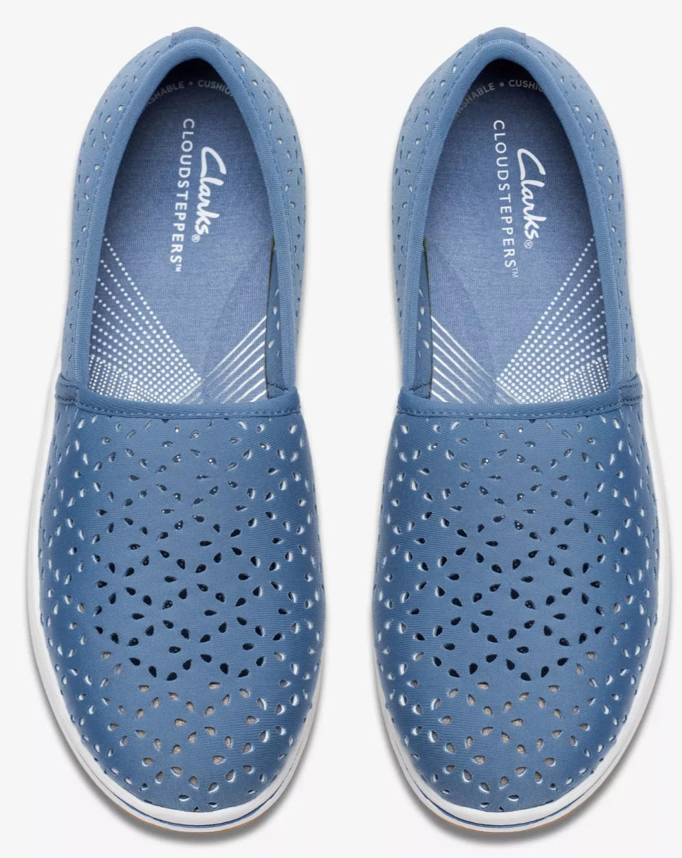 Clarks Cloudsteppers Breeze Emily Women’s Slip-Ons Blue (Select Size)