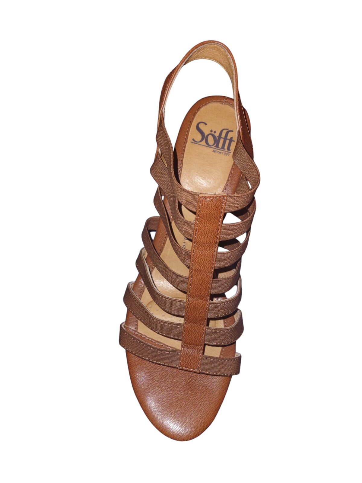 Söfft Shoes Brown Sofft Snake Skin Print Wedge Heel Sandals Size8.5M