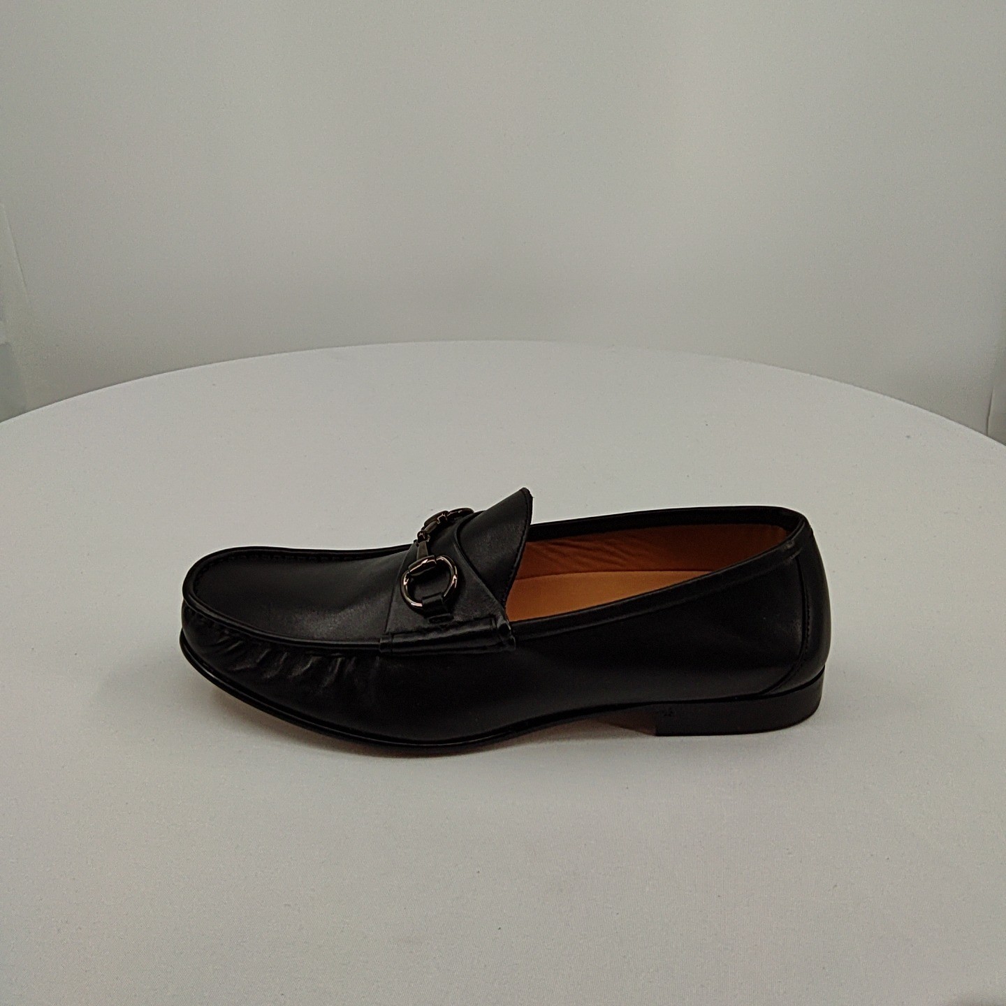 Quince Calfskin Leather Horsebit Loafer Black Shoes 9.5