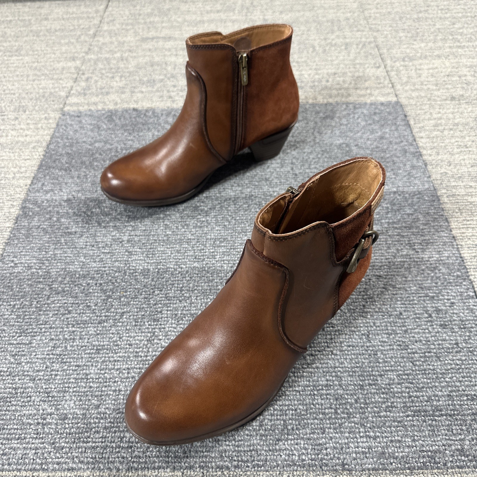 Pikolinos Rotterdam 902-8943C1 In Cuero Calfskin Leather/Suede Women 8/8.5 EU 39