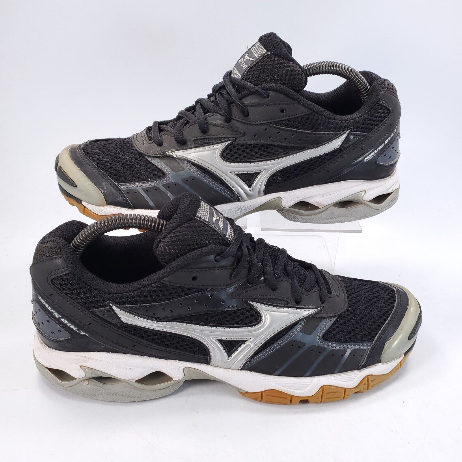 Mizuno Wave Bolt Athletic Running Training Shoe Womens Size 9 9KV-28405 Black