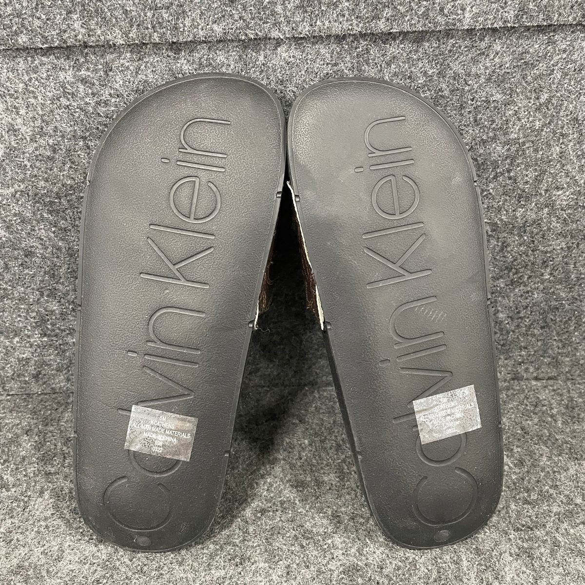CALVIN KLEIN Athens Slide Sandal Women’s Size US 5 M Brown