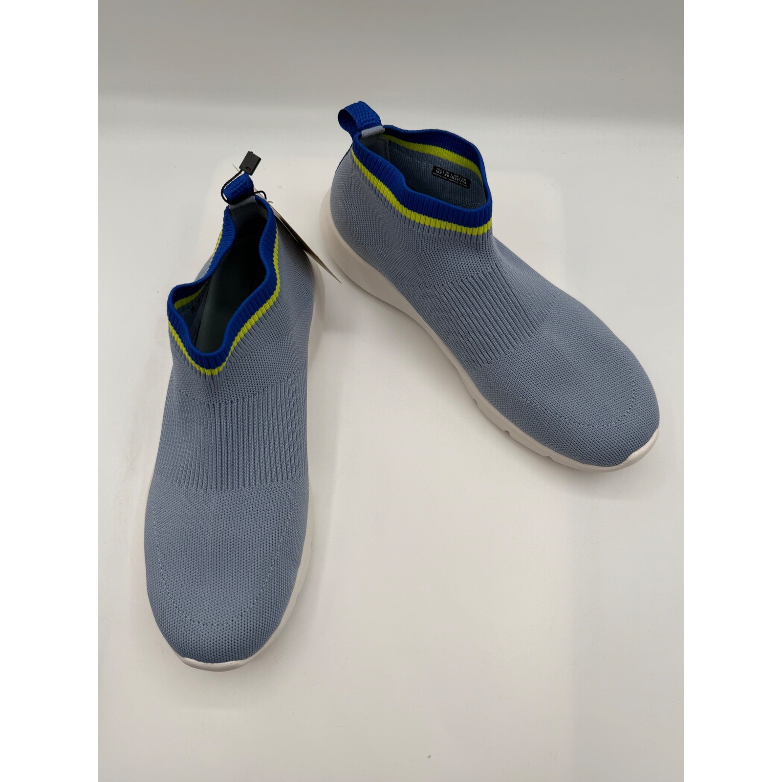Spenco Pure Love Slip On Sneakers, Women’s 10B, Blue Fog Knit, SP1130BFG100, NIB
