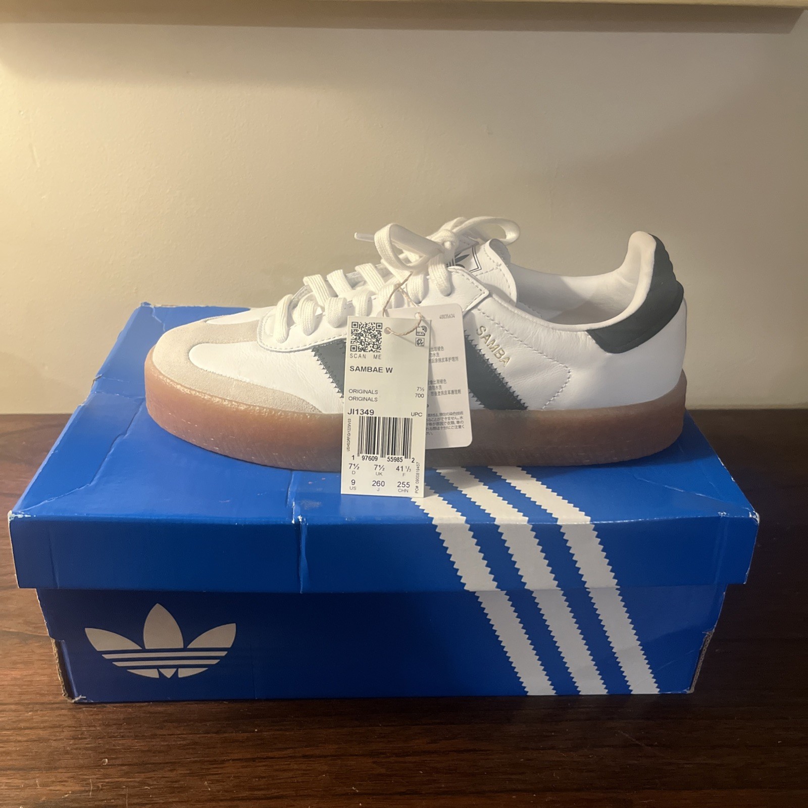 adidas Sambae White Black Gum W – JI1349