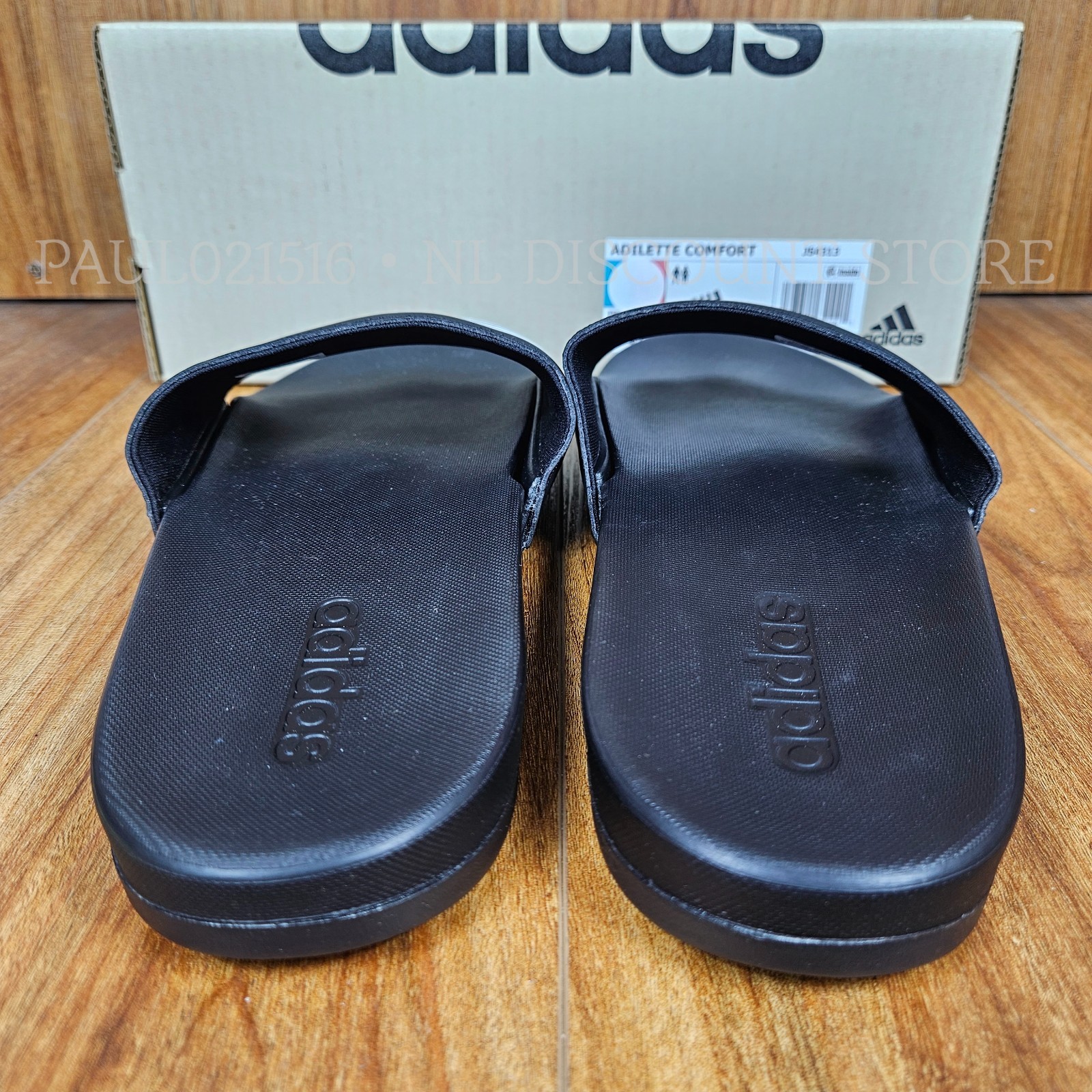 ADIDAS Unisex Men’s Women’s Slides Sandals Slide Slip-On ~ Black/White