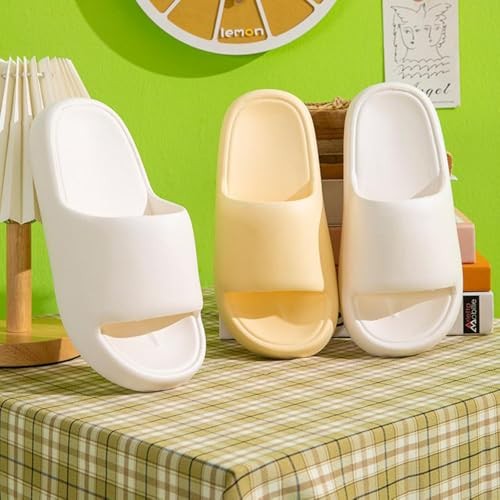 Cloud Shoes Shower Bedroom Anti Slip Lightweight 5-5.5 Women/4-4.5 Men Yellow