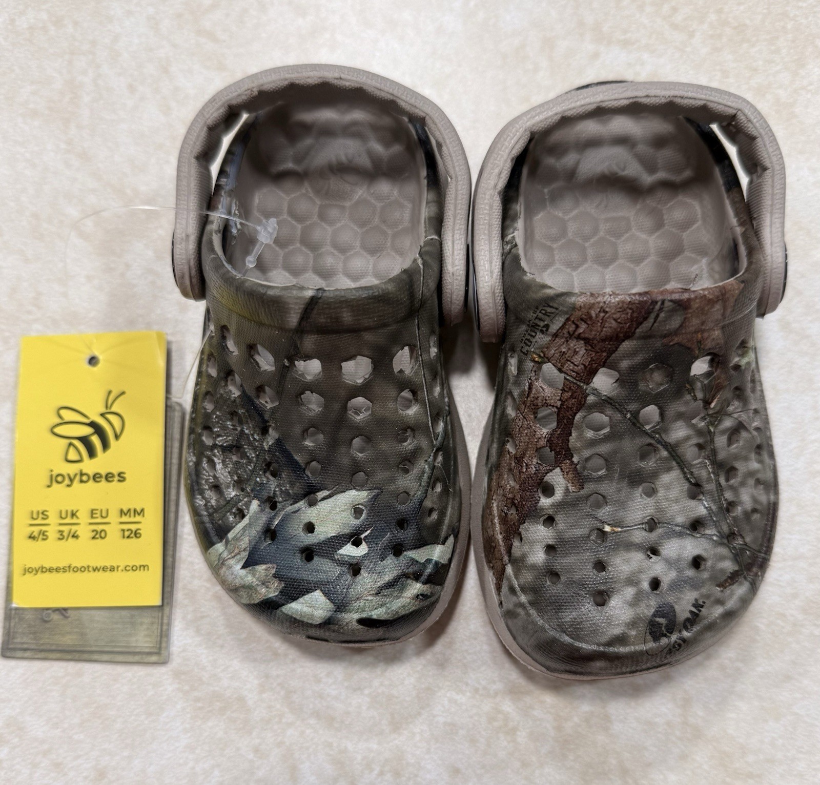 NEW joybees Active Clog Mossy Oak Shoes Slide Choose Size 4/5