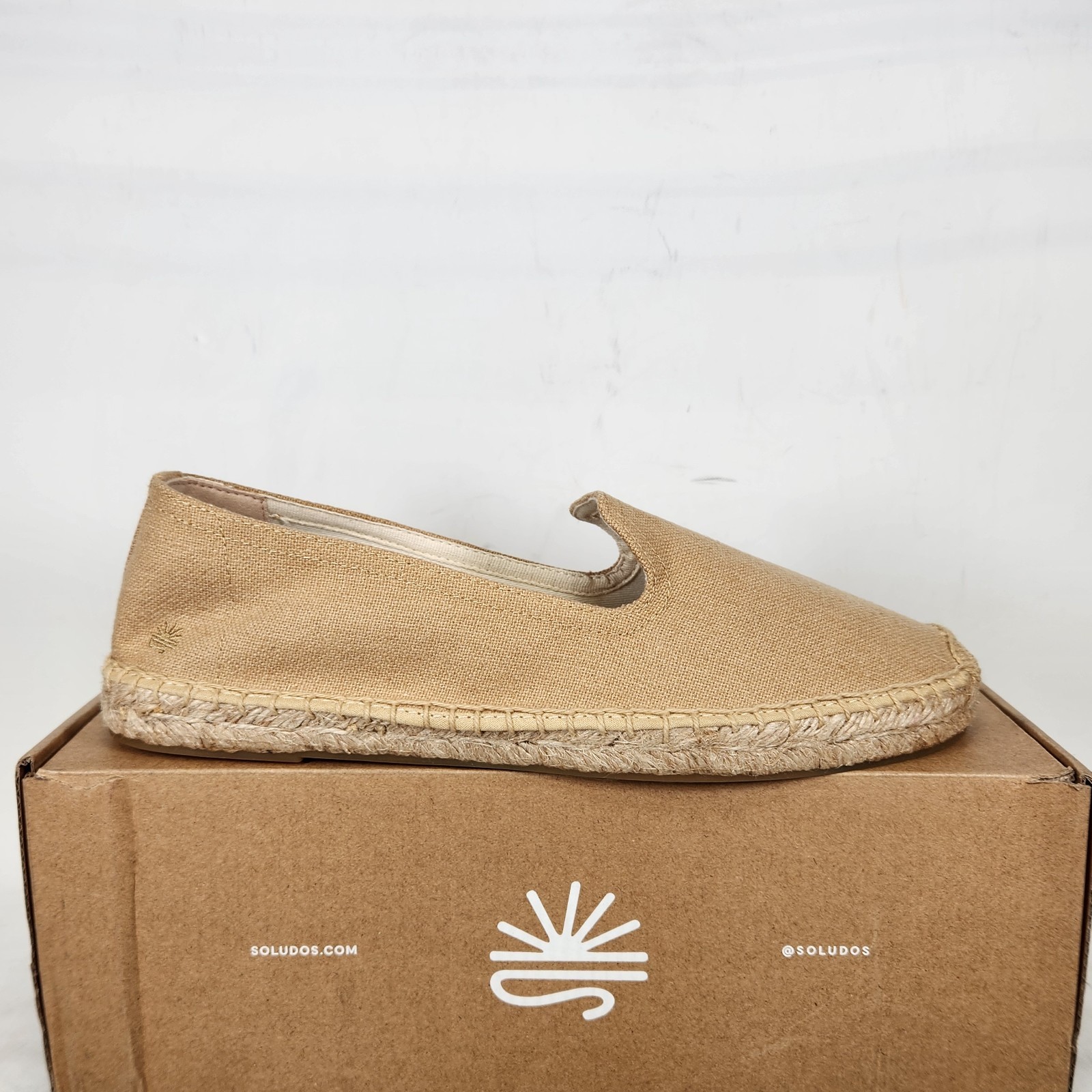 Size 9 – Soludos Smoking Slipper Espadrille – Taupe – Womens