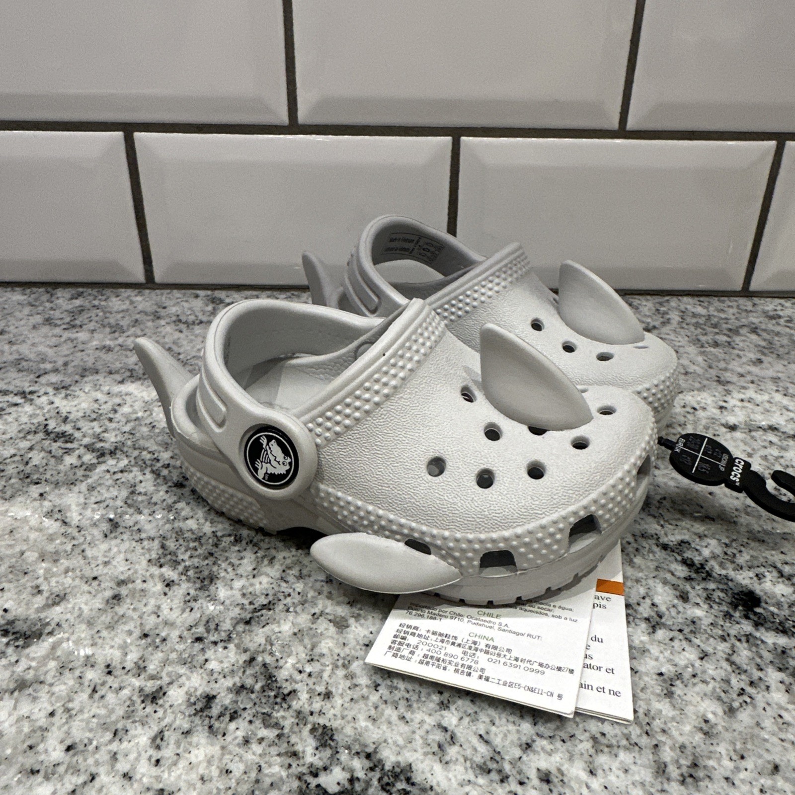 Crocs Classic I AM Shark Clog K Atmosphere Preschool 4 C Sandal 210011-1FT New