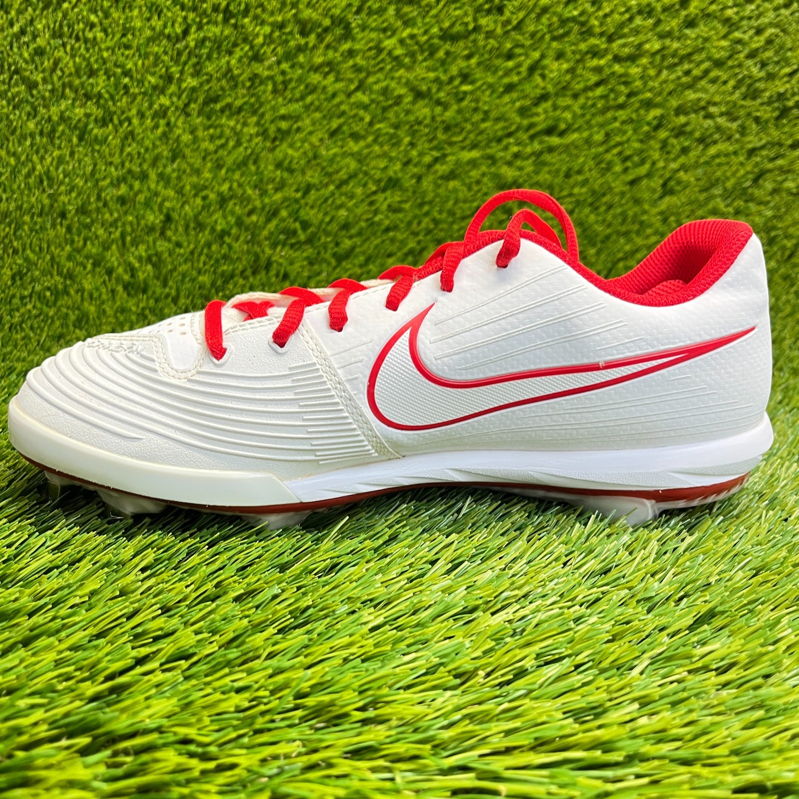 Nike Lunar Hyperdiamond 3 Pro Womens Size 8.5 White Red Running Softball Cleats