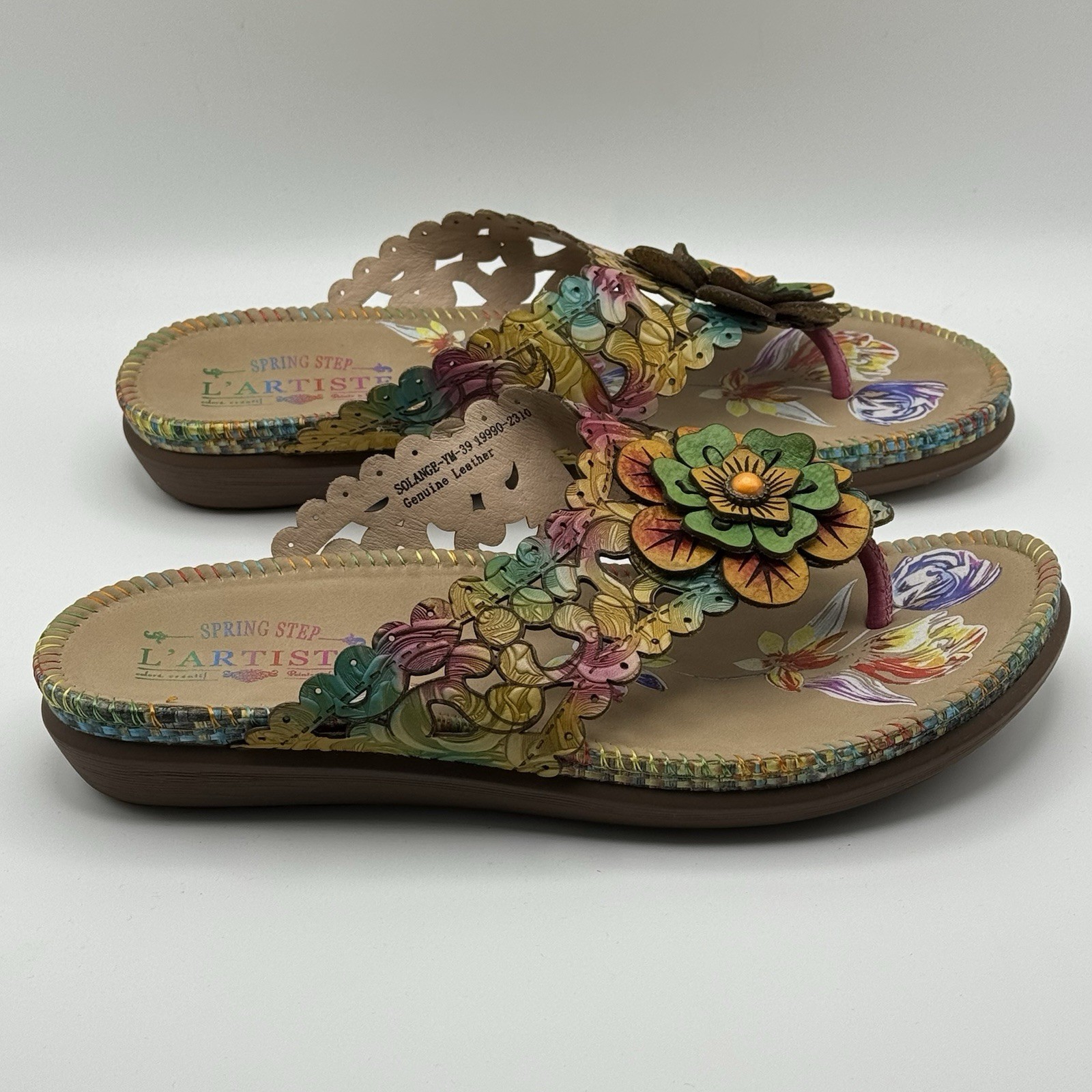 Spring Step L’Artiste Women’s Solange Thong Sandal 39/ US 8.5-9