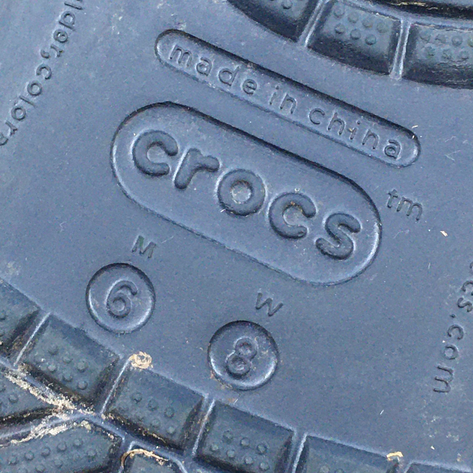 Crocs Crocband II Sporty Clogs Sandals Mens 6 Womens 8 Blue Croslite 11989