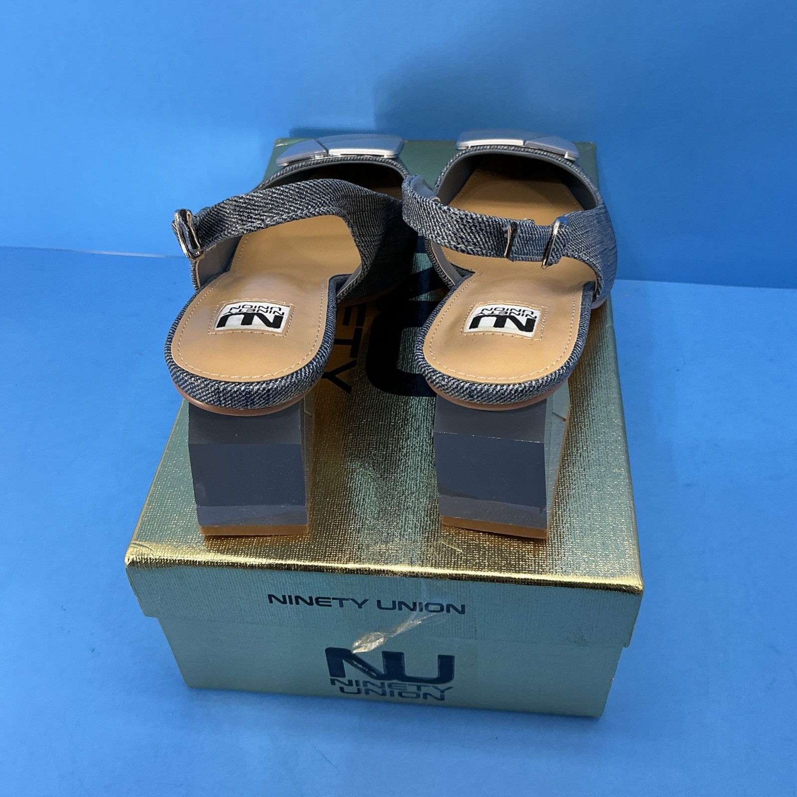 Ninety Union Sally Women’s Pump Blue Denim Size 8