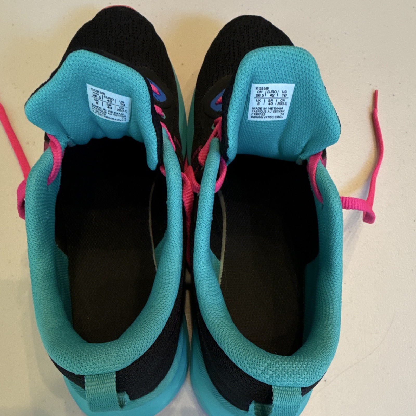 ASICS Women’s Athletic Sneaker Lace-Up Low Top Black Pink Blue Style 1012B368