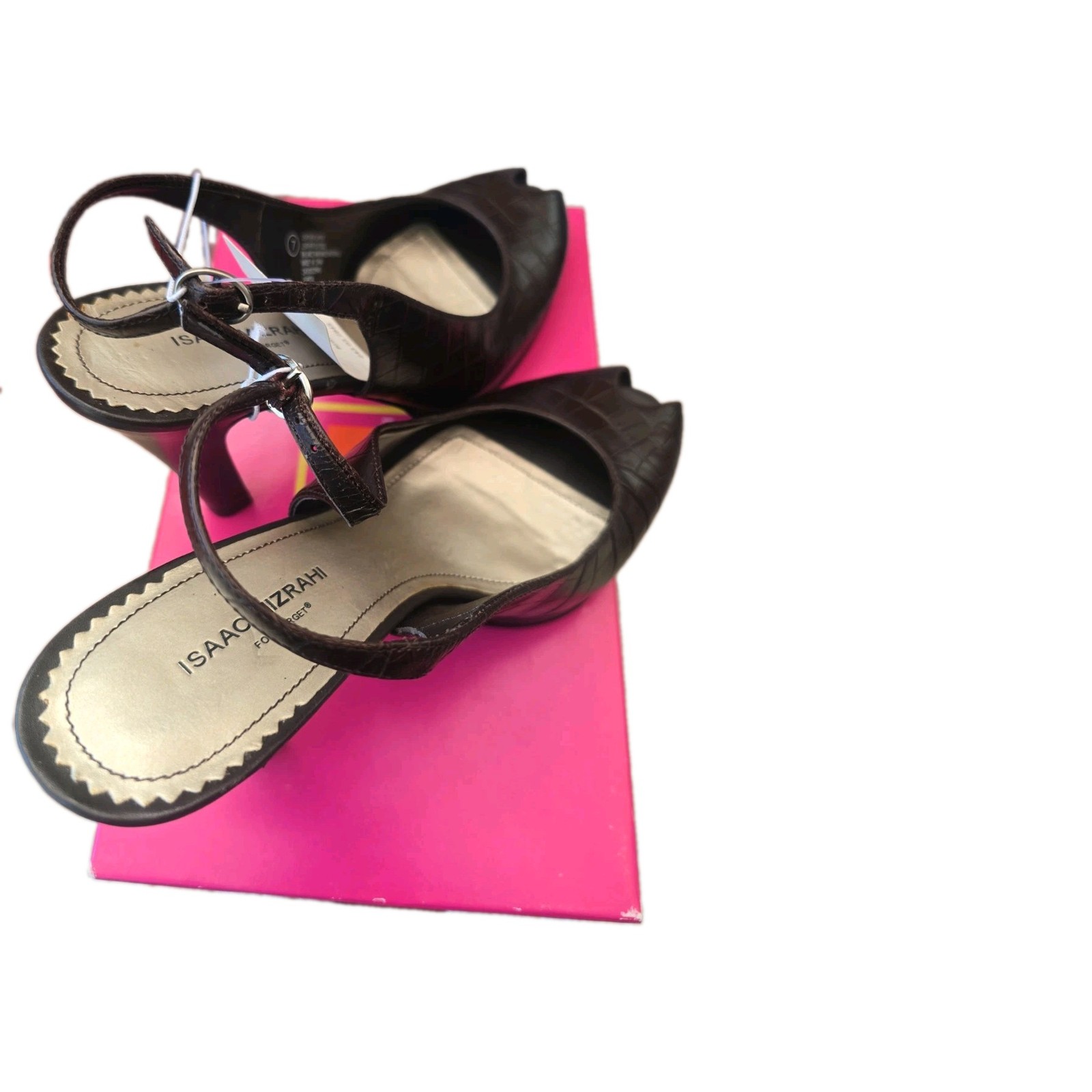 Isaac Mizrahi for Target Womens TUPITA BROWN SIZE 7 Leather