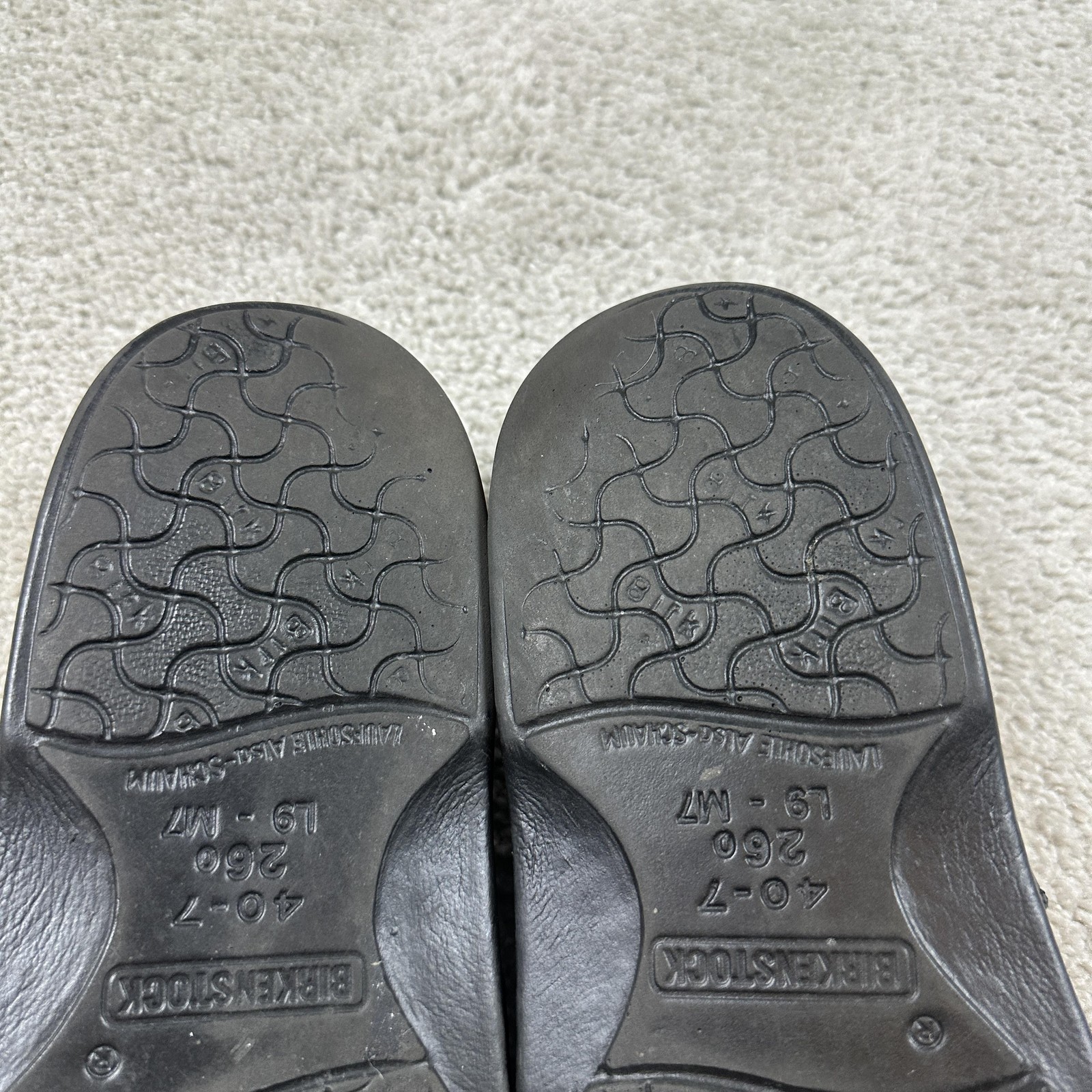 Birkenstock Fisherman Sandals Womens Size 9 Black Leather EU 40 Buckle Germany