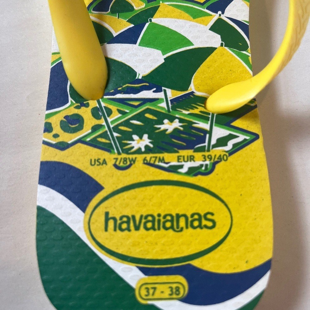 Havaianas Rio De Janeiro BrazilCopacabana Ipanema Beach Flip Flops Slides 7-8