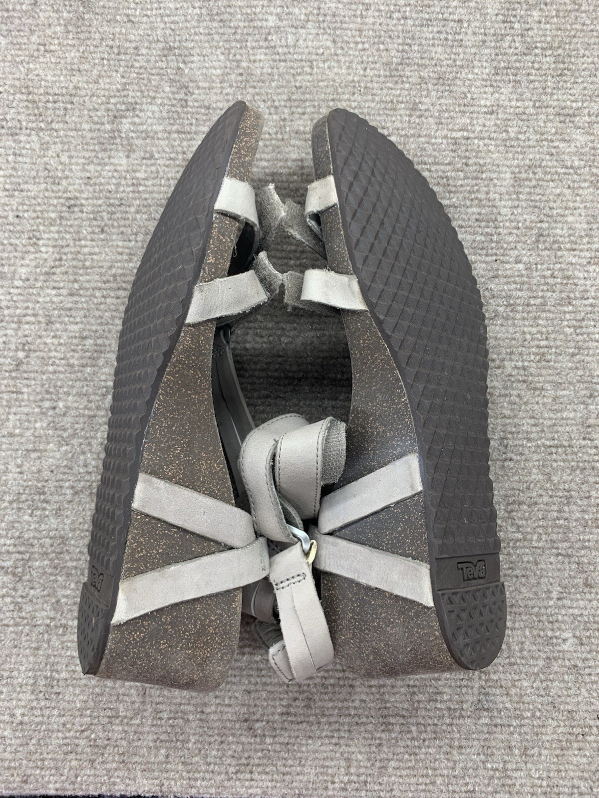 Teva Ysidro Women’s Universal Wedge Scrappy Sandals 7.5 Beige Leather Slingback