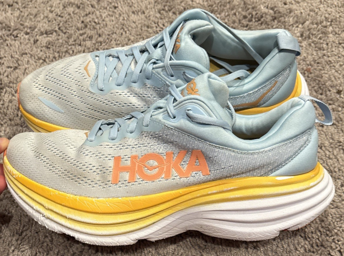 Size 10.5 D Wide Women’s Hoka One One Bondi 8 Summer Song 1127952-SSCA Shoes
