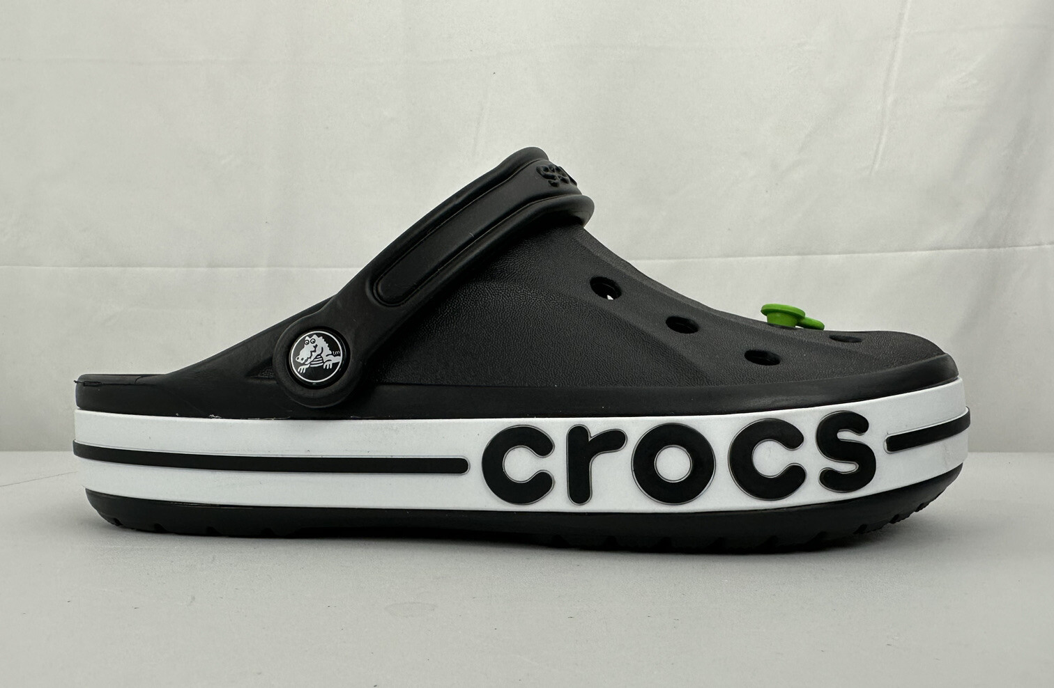 Crocs Bayaband Clog Unisex Women’s US Size 10 Black & White 205089-066 NWT