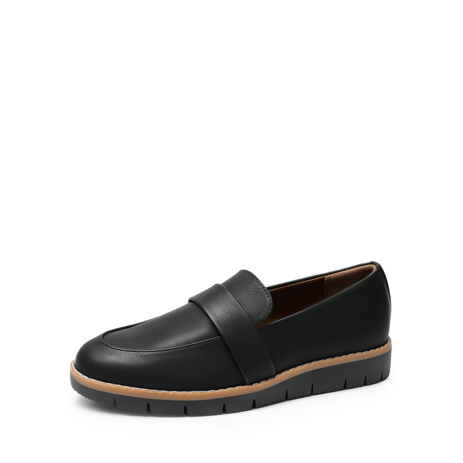 Womens Loafers Faux Leather Casual Shoes Daily Wear Work Slip On Office Loafers
