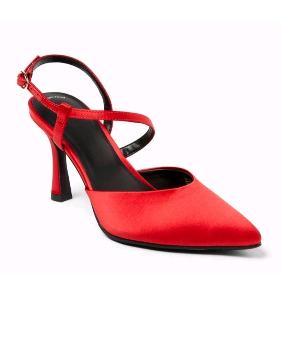 A New Day Vibrant Red Rosemary Heels Satin Memory Foam New With Tags choose size