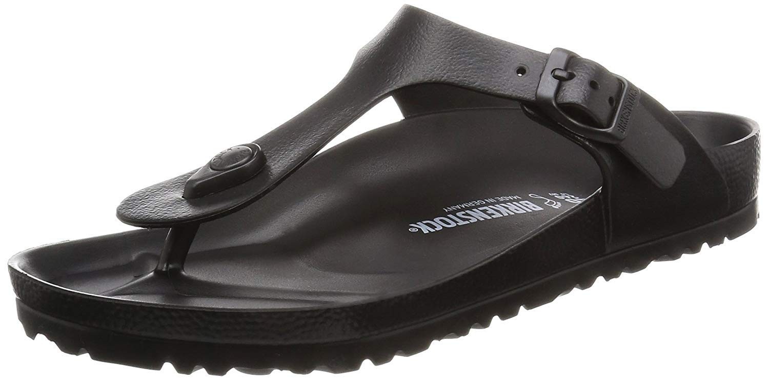[BIRKENSTOCK] Gizeh EVA Sandals, Black, EU Size 38 (24.5 cm)