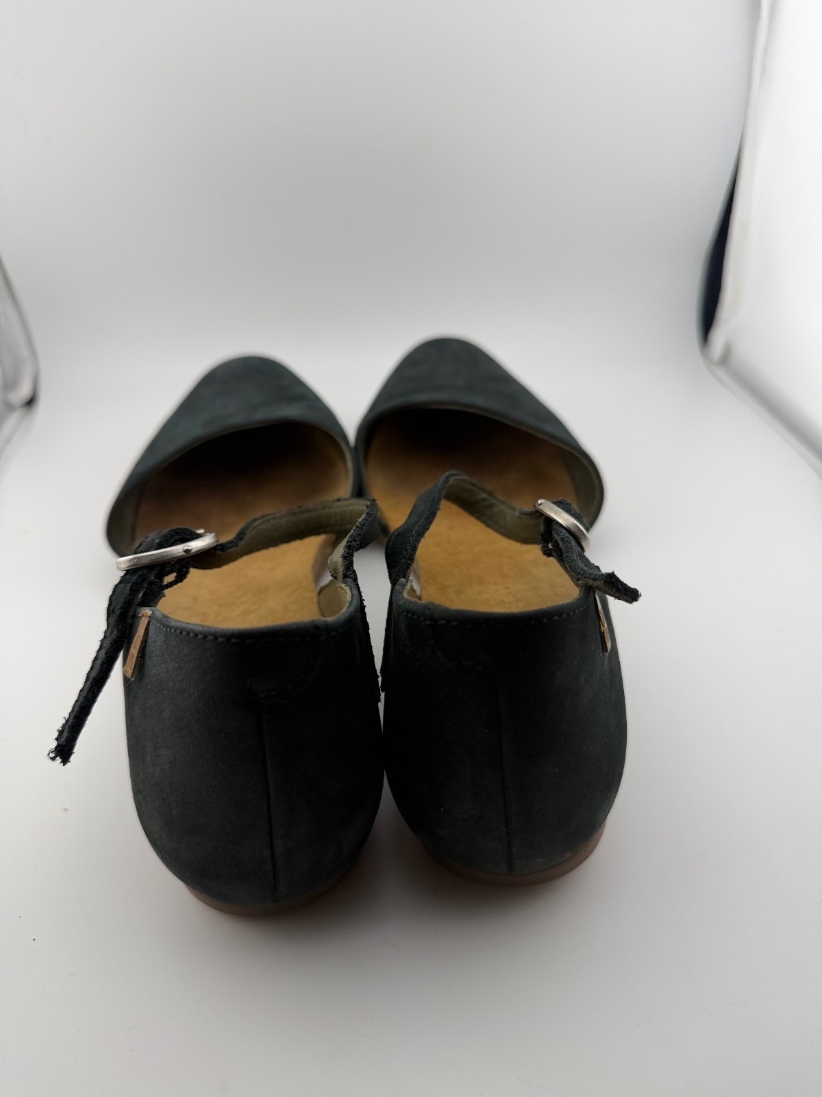 El Naturalista Stella Ballerina Ankle Strap Flats, Size 40