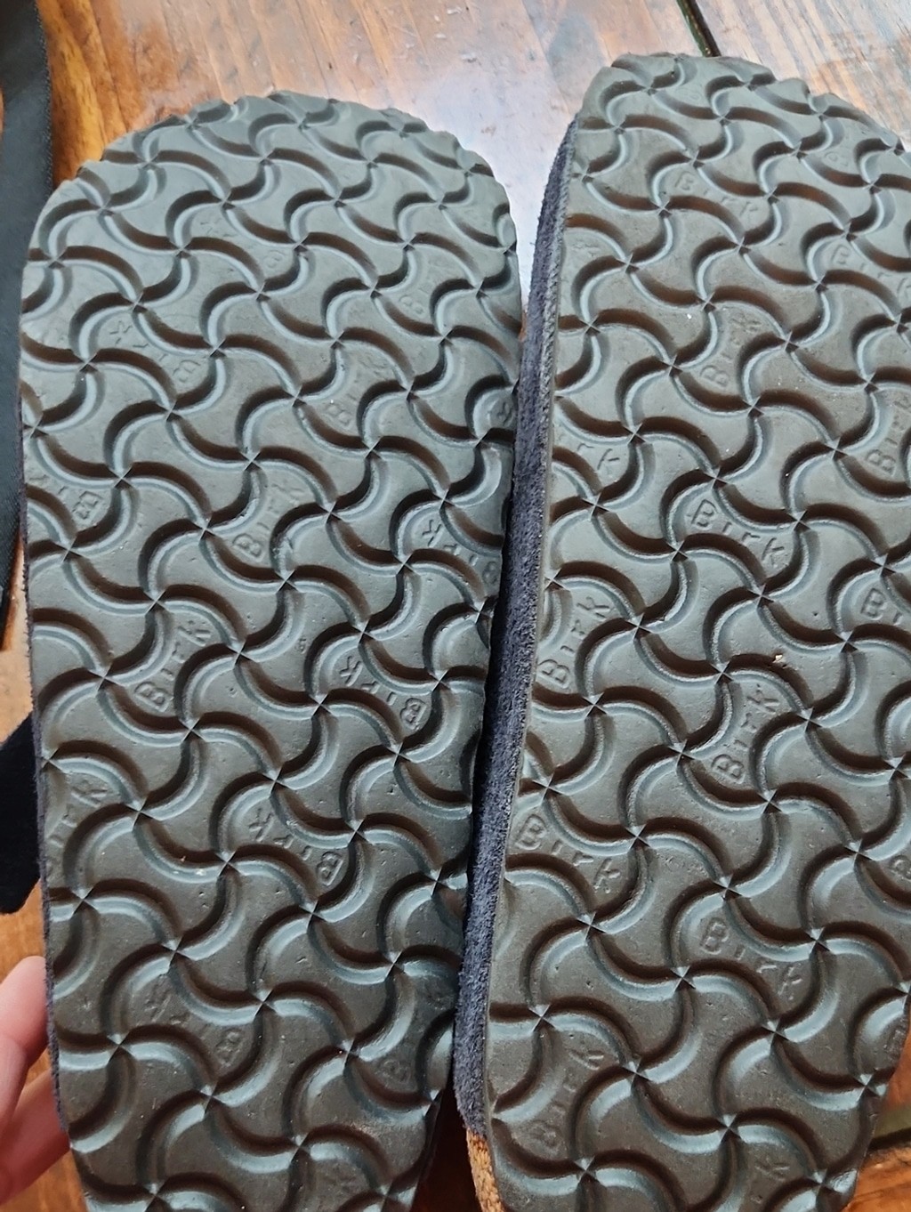 Birkenstock Boston Clogs Mules Sz 41 Navy Blue W10 M8