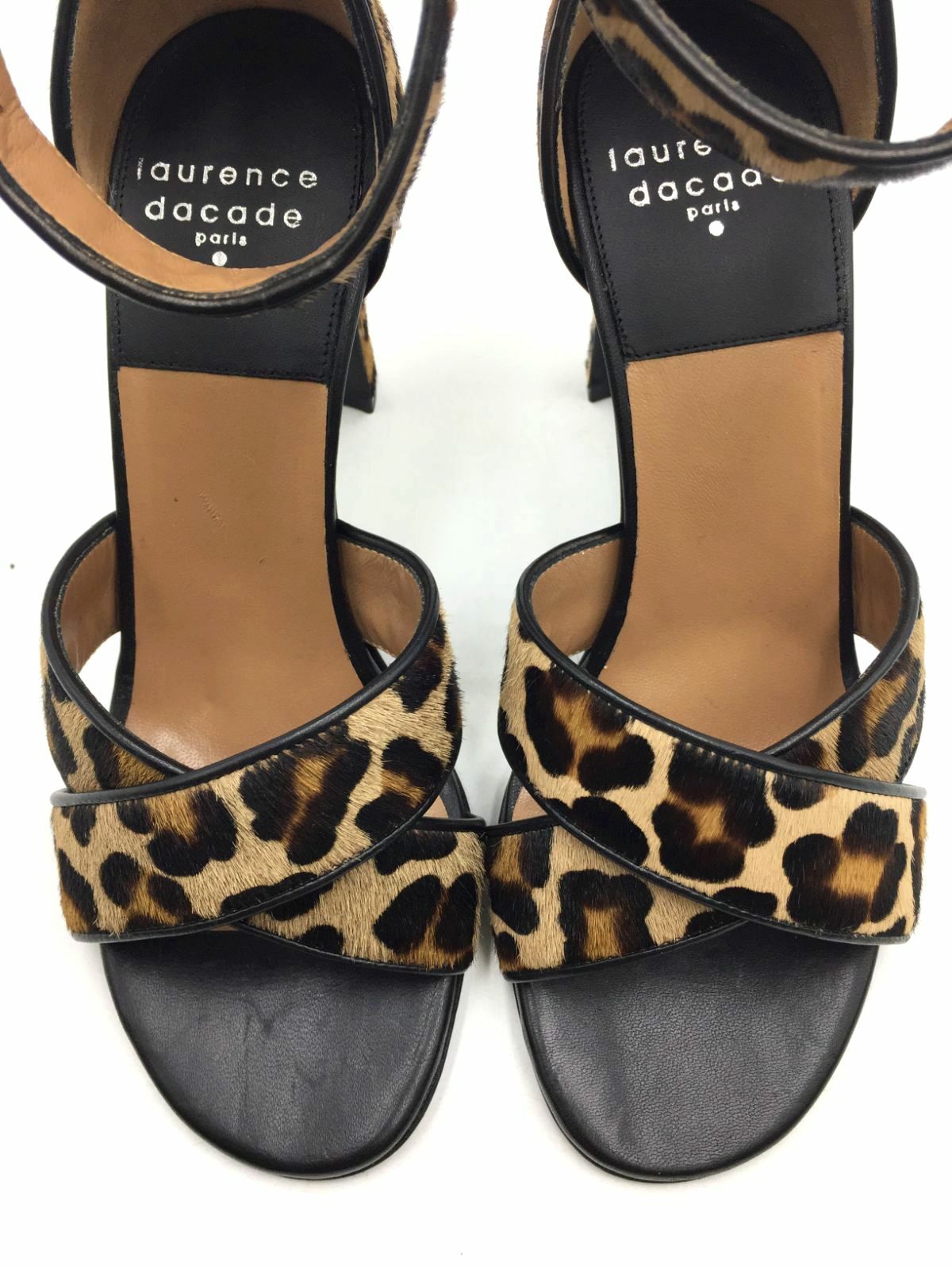 $395 Laurence Dacade Women’s Brown Crisscross Sandal Sz US 6 & 6.5/EU 36 & 36.5