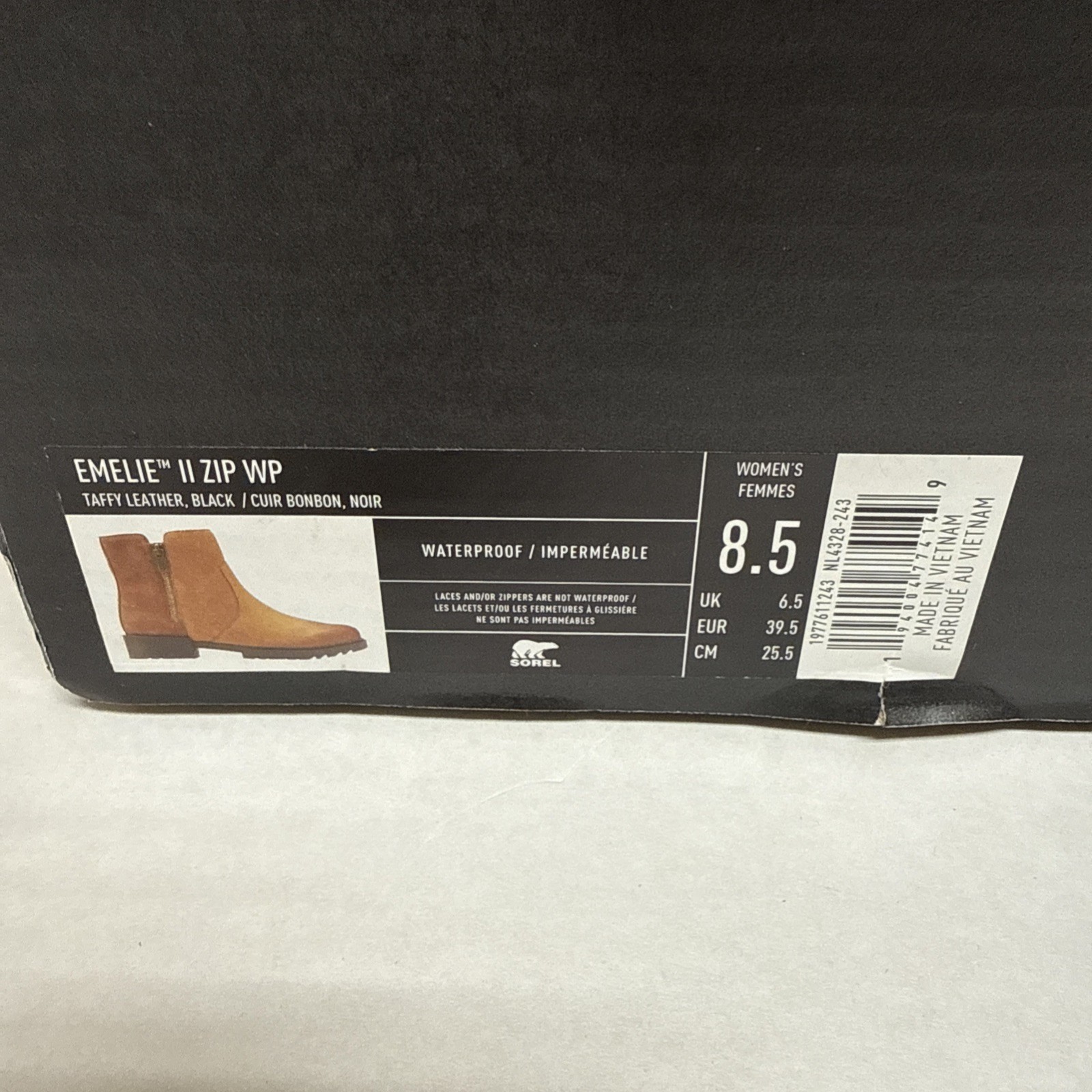 SOREL Boots Emelie II Zip WP Women’s Sz 8.5 Waterproof