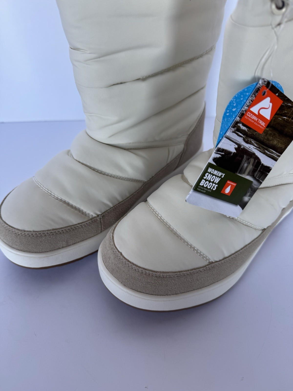 OZARK TRAIL WOMENS SZ 8M SNOW BOOTS, 3M THINSULATE, PULL ON, NEW, RETAIL $50