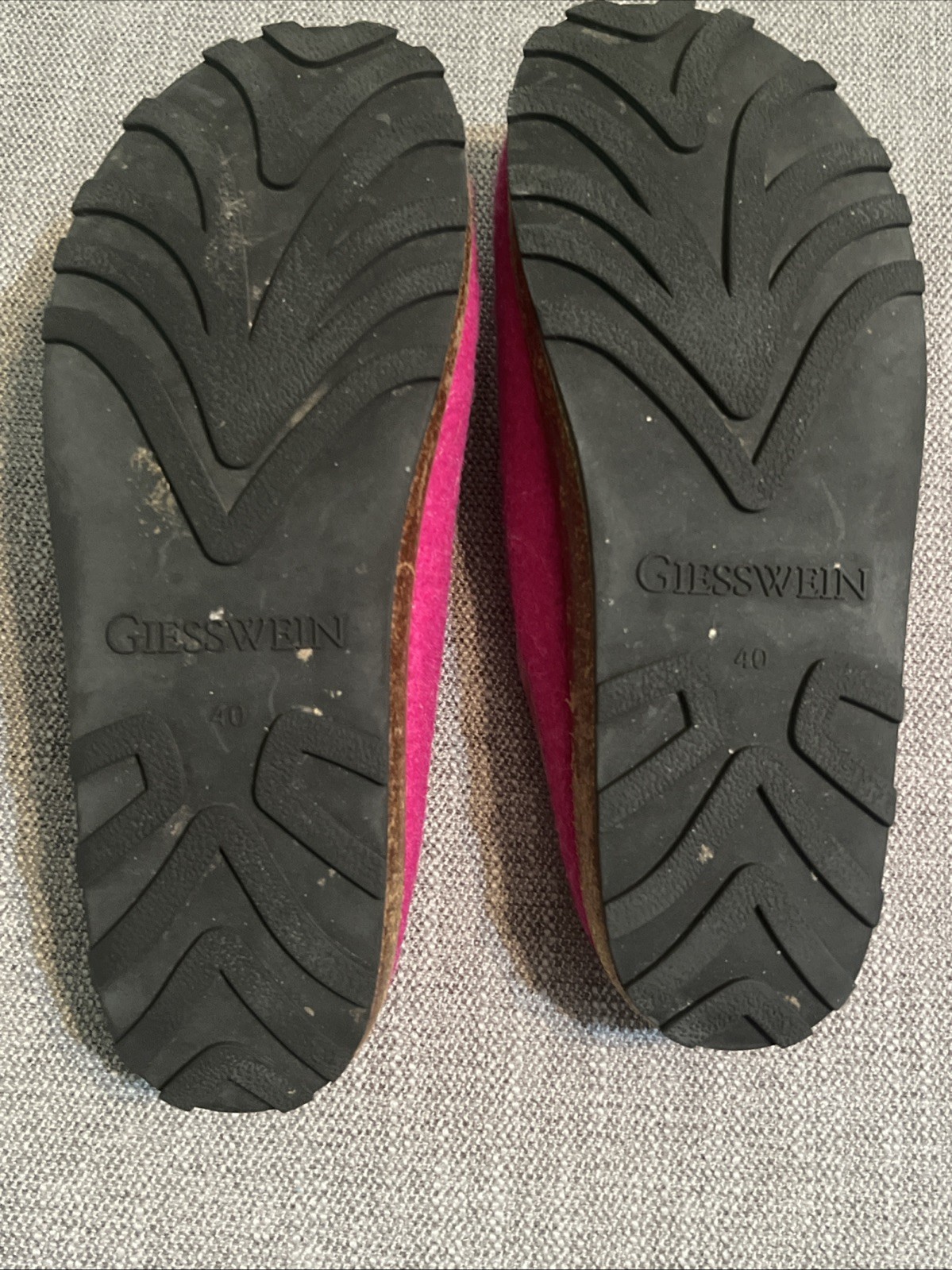 Giesswein Chamerau Fuschia Pink Wool Clog Mules Shoes Women’s SZ EU 40 US 9