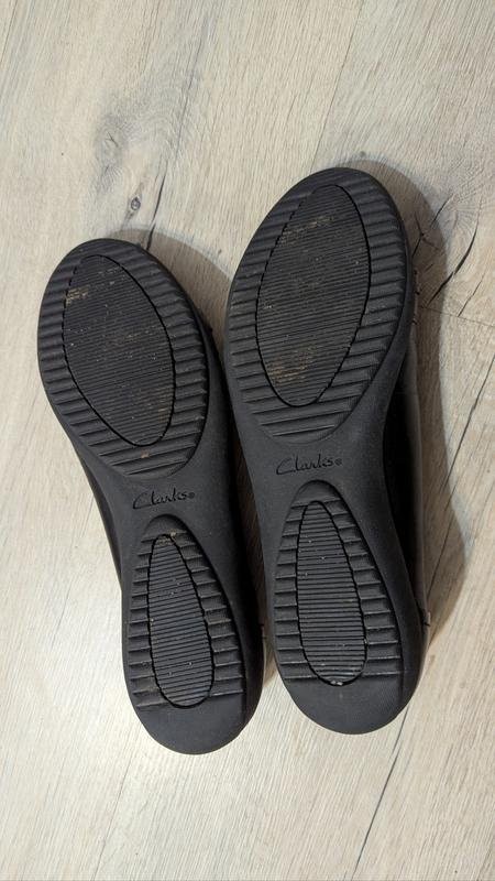 women clarks heels black leather 38 #1QAV