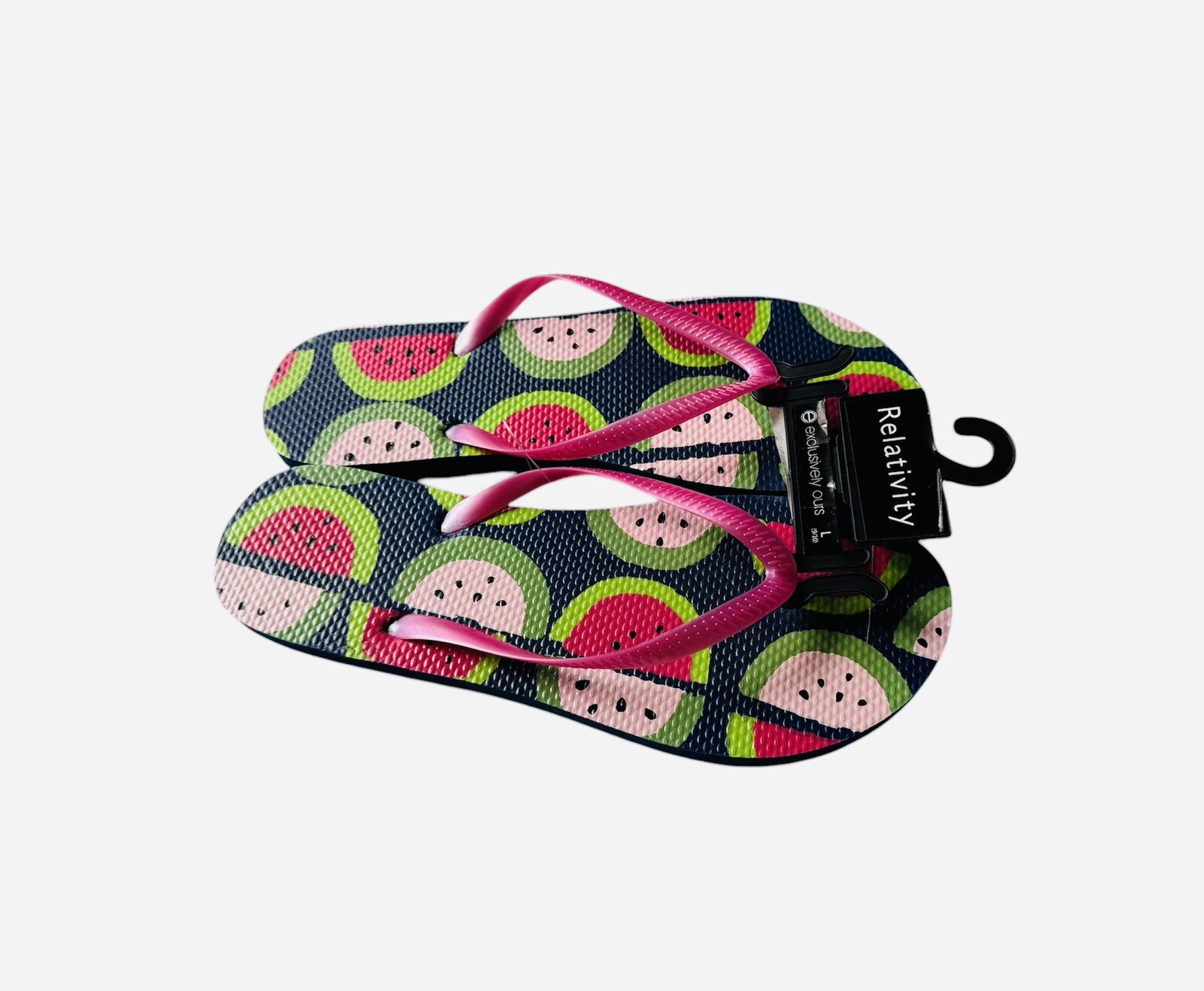 Relativity Flip-Flops Vibrant Colors Size 9-10 Large Shipping From The USA