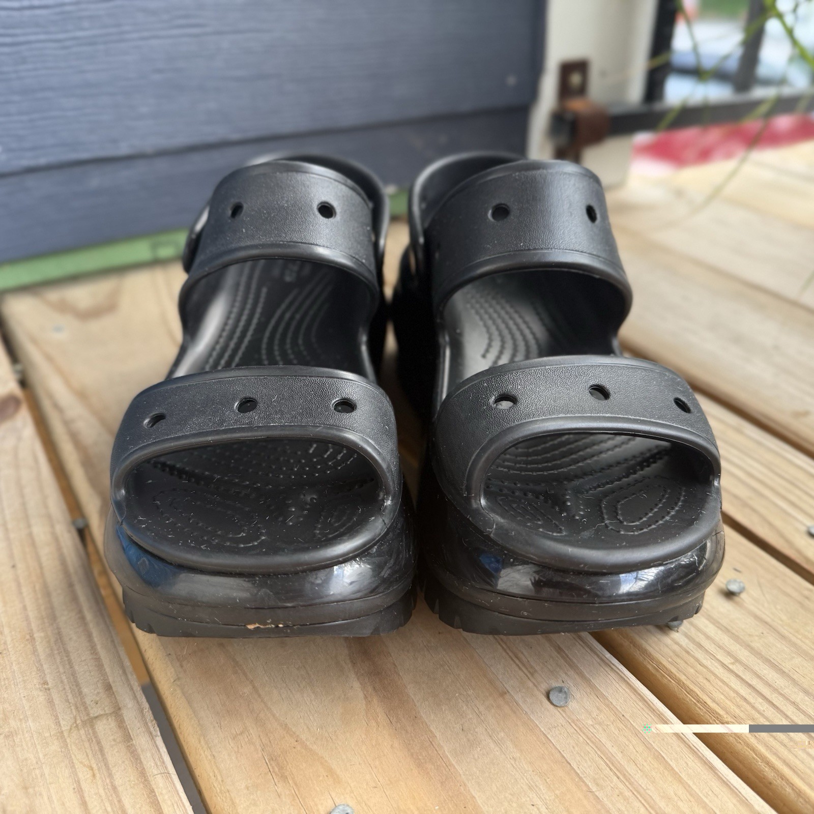 Crocs Mega Crush Platform Sandals Black Women’s 8/Men’s 6