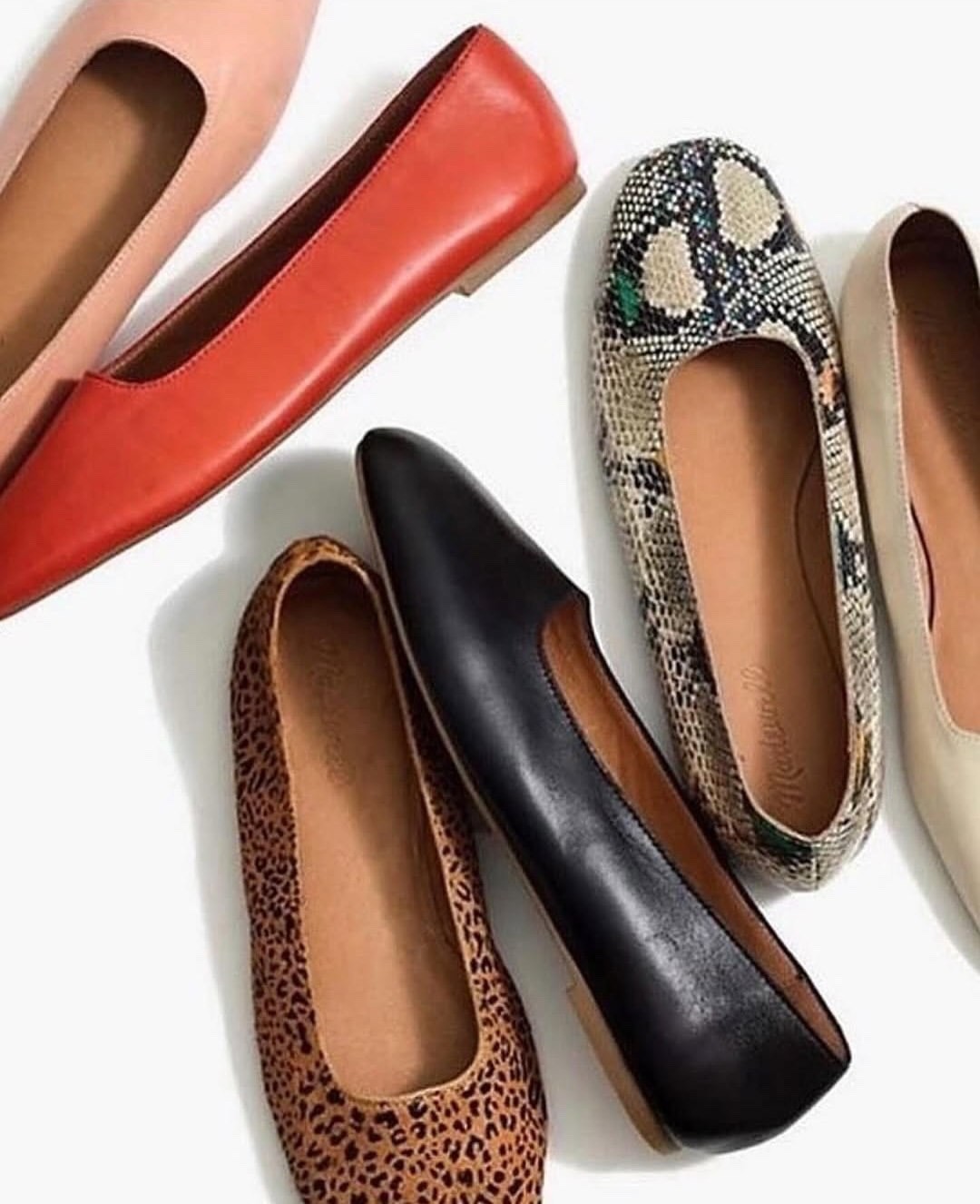 Madewell The Cory Leopard Calf Hair Flats Desert Dune Multi Women’s Size 7
