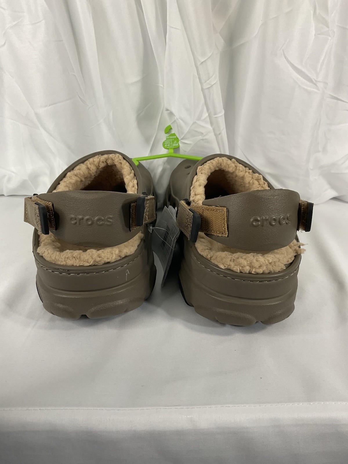 Crocs All Terarain Clogs Unisex with lining Slip On Shoes M9/W11 NWT Taupe