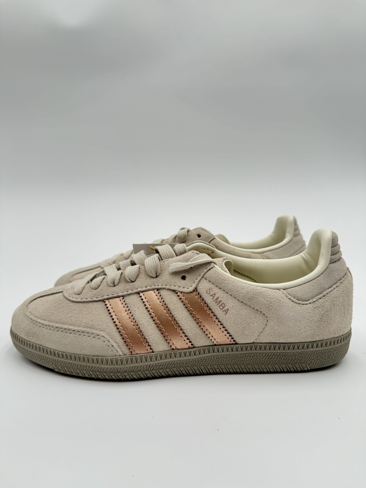 Adidas Women’s Samba OG Size 6 Off White Copper Metallic |JQ2106|