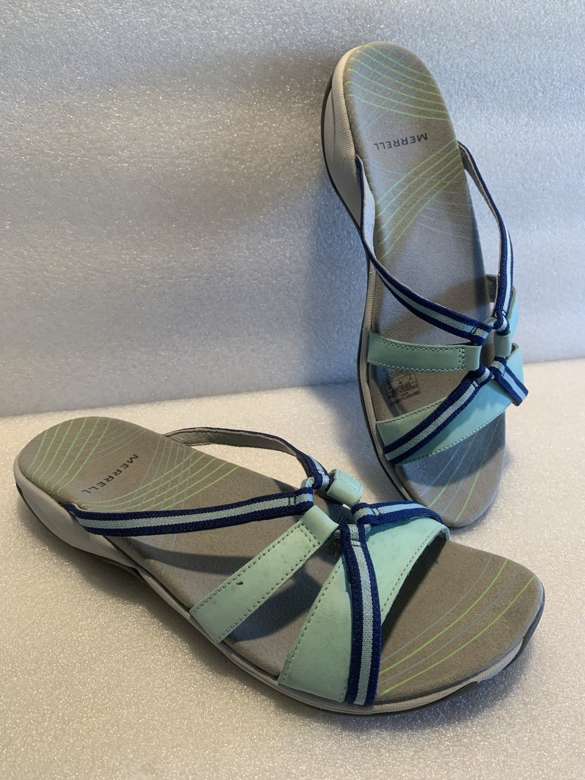 Merrell Camellia Sport Sandals in the Turquoise Twilight Colorway Sz US 9