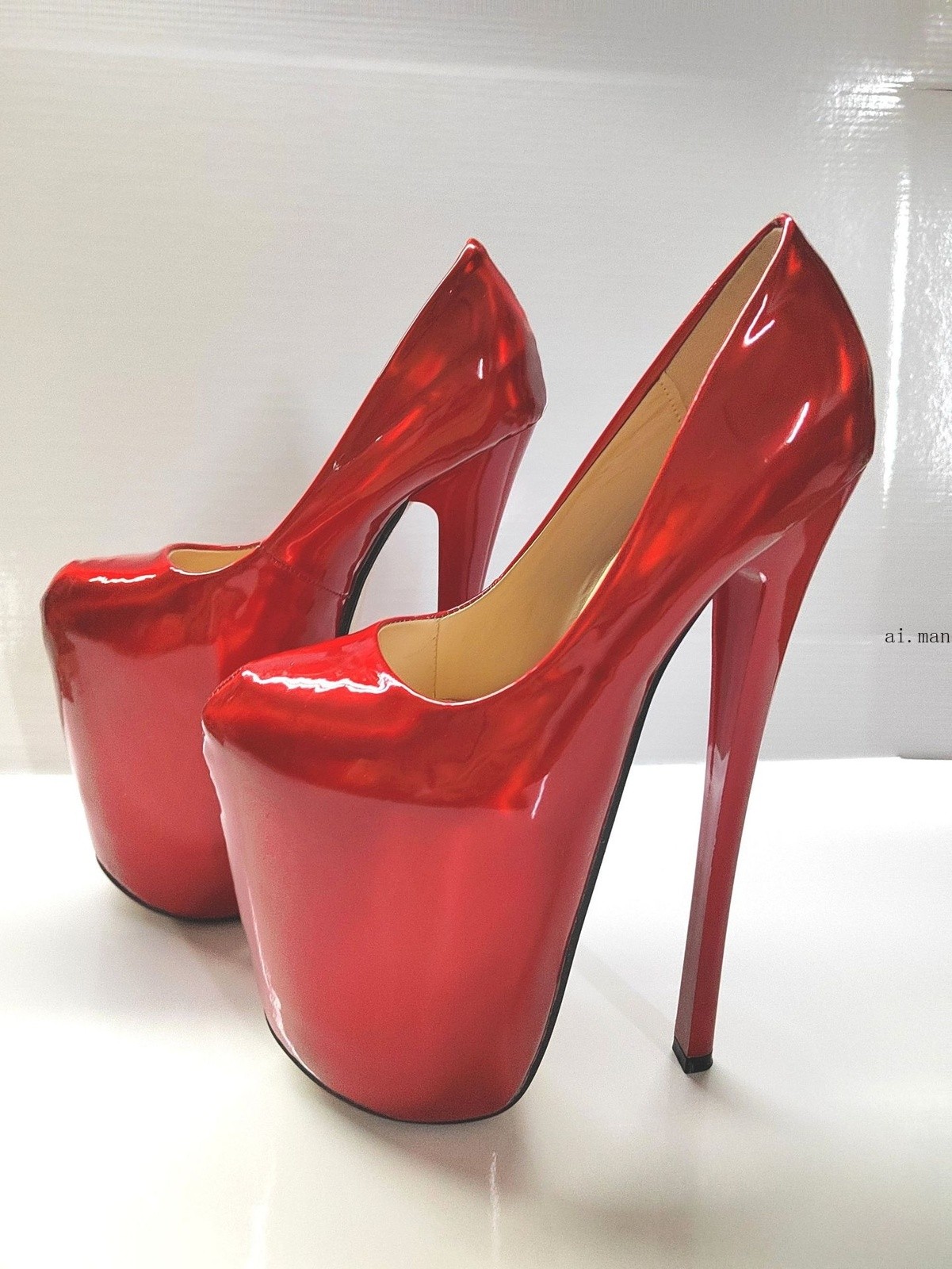 New Women Extreme High Heel 22cm Sexy Platform Pumps Stiletto Slip on Shoes Size
