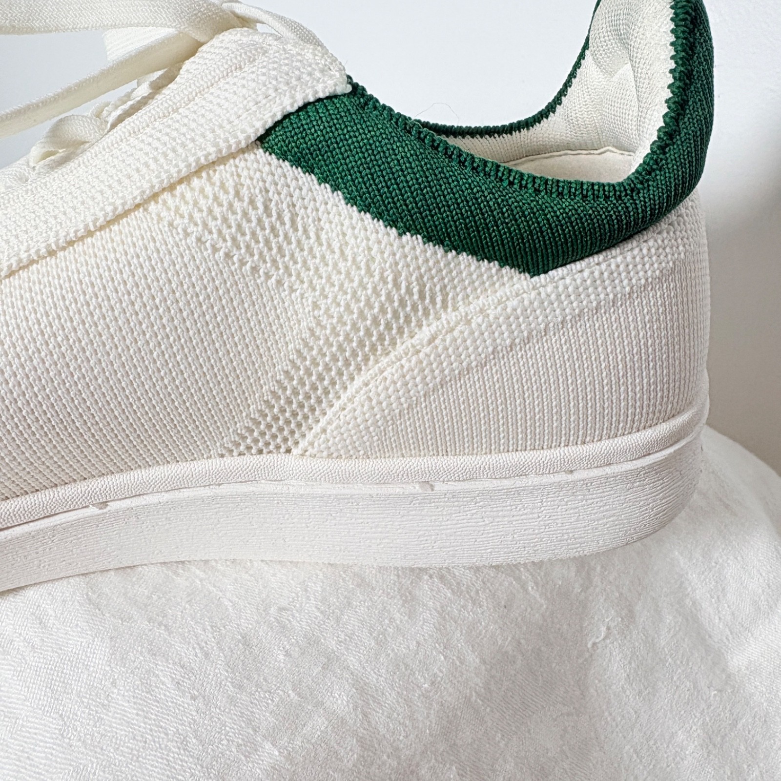 Vivaia V Prime Recycled Knit Sneakers White Green Knit Womens EU 42 US 11.5